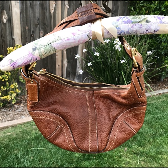 COACH y2k early 2000’s Whiskey Brown Hobo Bag - Picture 1 of 5
